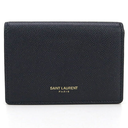 中古 サンローラン 名刺入れ メンズ ブランド SAINT LAURENT カードケース レザー 361730 ネイビー 小物 USDSL99596011