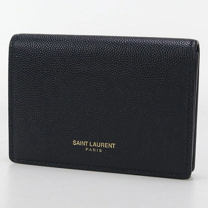 中古 サンローラン 名刺入れ メンズ ブランド SAINT LAURENT カードケース レザー 361730 ネイビー 小物 USDSL99596011