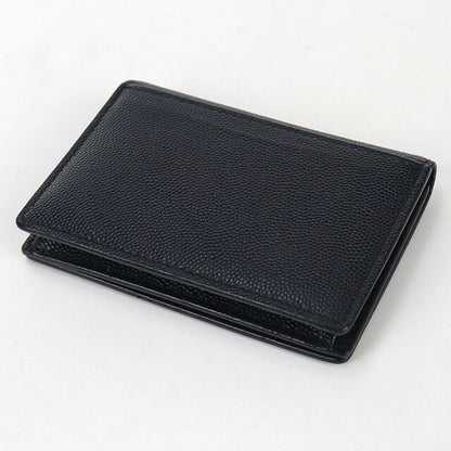 中古 サンローラン 名刺入れ メンズ ブランド SAINT LAURENT カードケース レザー 361730 ネイビー 小物 USDSL99596011