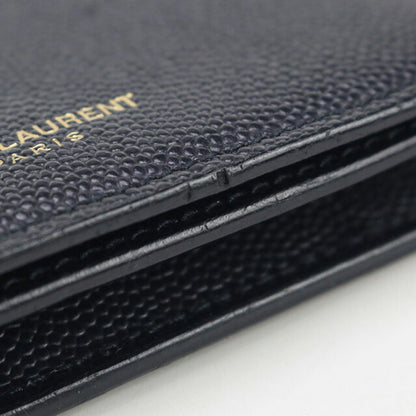 中古 サンローラン 名刺入れ メンズ ブランド SAINT LAURENT カードケース レザー 361730 ネイビー 小物 USDSL99596011