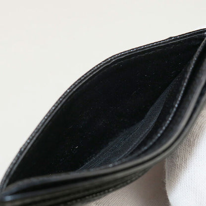 中古 サンローラン カードケース レディース ブランド SAINT LAURENT モノグラム レザー 423291 ブラック 財布 USDSL99828011