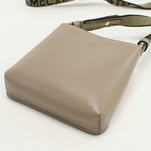 中古 ステラマッカートニー 斜め掛け ショルダーバッグ レディース ブランド STELLA MCCARTNEY ロゴ スクエア ミニバッグ 700159 ベージュ USDSTM92022011
