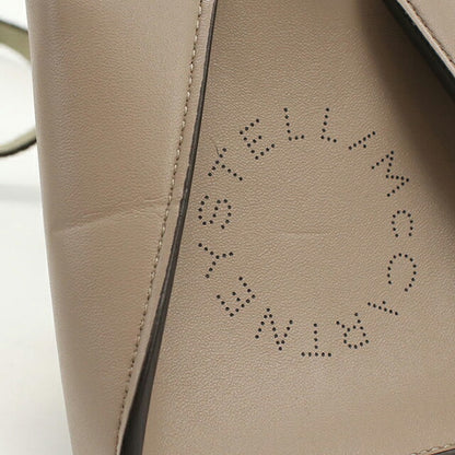 中古 ステラマッカートニー 斜め掛け ショルダーバッグ レディース ブランド STELLA MCCARTNEY ロゴ スクエア ミニバッグ 700159 ベージュ USDSTM92022011