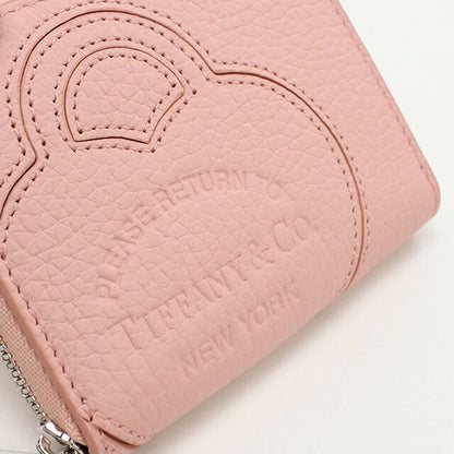 中古 ティファニー 小銭入れ レディース ブランド TIFFANY＆Co. リターン トゥ　ティファニー ジップコインパース ピンク 財布 USDTI103871011