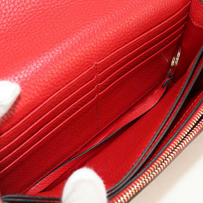 中古 ヴァレンティノ チェーンウォレット レディース ブランド VALENTINO ロックスタッズ レッド 財布 USDVA100072011