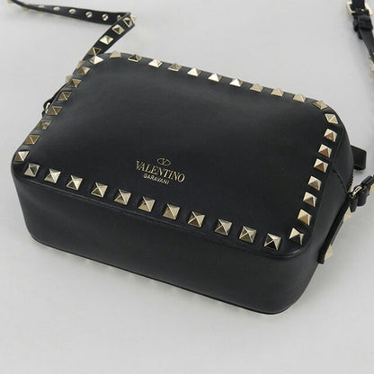 中古 ヴァレンティノ 斜め掛け ショルダーバッグ レディース ブランド VALENTINO ロックスタッズ ブラック バッグ USDVA100112011