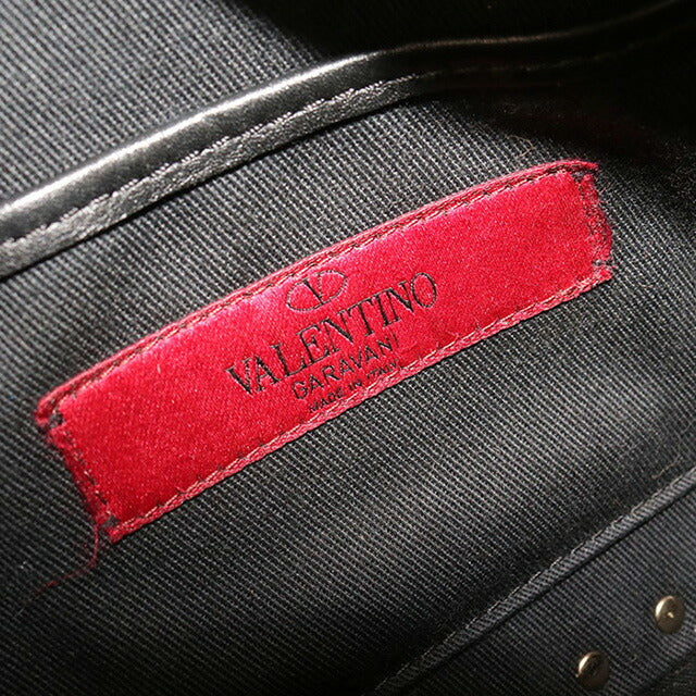 中古 ヴァレンティノ 斜め掛け ショルダーバッグ レディース ブランド VALENTINO ロックスタッズ ブラック バッグ USDVA100112011