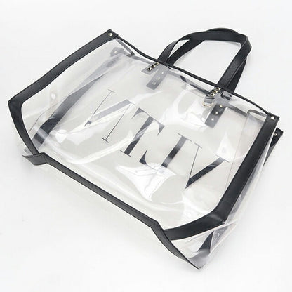 中古 ヴァレンティノ トートバッグ レディース ブランド VALENTINO ロックスタッズ VLTN クリア クリア バッグ USDVA100250011