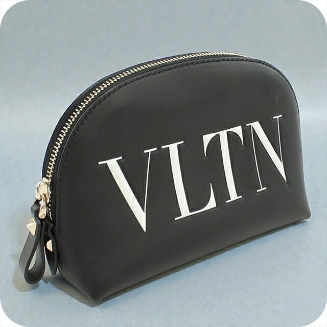 中古 ヴァレンティノ ポーチ レディース ブランド VALENTINO VLTN ブラック バッグ USDVA103780011
