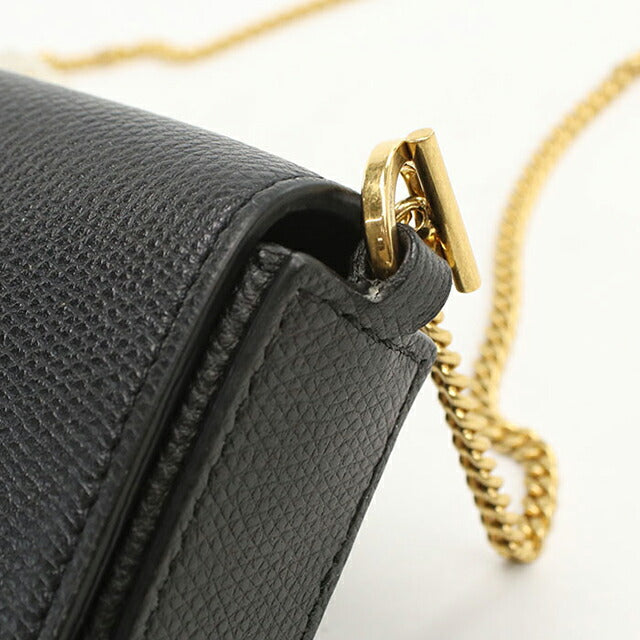 中古 ヴァレンティノ 斜め掛け ショルダーバッグ レディース ブランド VALENTINO チェーン レザー 2W2P0Y63SNP ブラック バッグ USDVA106109011