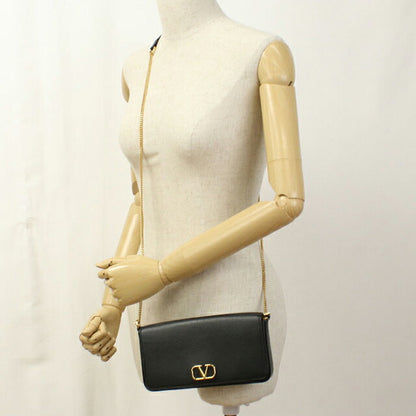 中古 ヴァレンティノ 斜め掛け ショルダーバッグ レディース ブランド VALENTINO チェーン レザー 2W2P0Y63SNP ブラック バッグ USDVA106109011