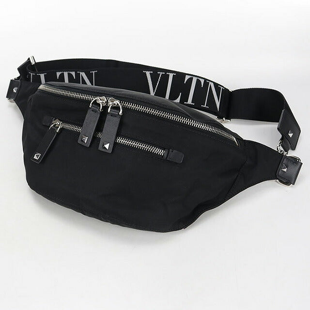 VALENTINO　ボディバッグ　ブラック 中古 ヴァレンティノ ボディバッグ メンズ ブランド VALENTINO VLTN