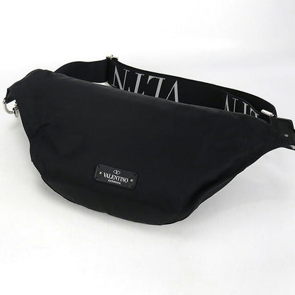 中古 ヴァレンティノ ボディバッグ メンズ ブランド VALENTINO VLTN ベルトバッグ ブラック バッグ USDVA107030011