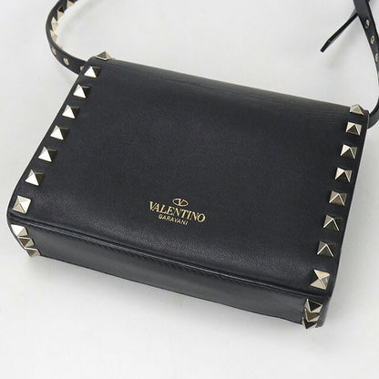 中古 ヴァレンティノ 斜め掛け ショルダーバッグ レディース ブランド VALENTINO ロックスタッズ ブラック バッグ USDVA107035011