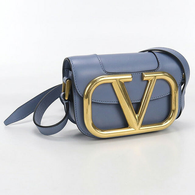 中古 ヴァレンティノ 斜め掛け ショルダーバッグ レディース ブランド VALENTINO ブルー バッグ USDVA107371011