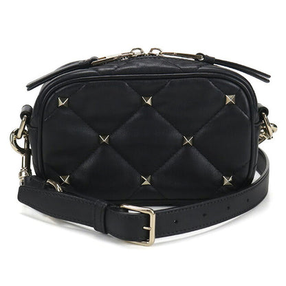 中古 ヴァレンティノ 斜め掛け ショルダーバッグ レディース ブランド VALENTINO ロックスタッズ ブラック バッグ USDVA107372011