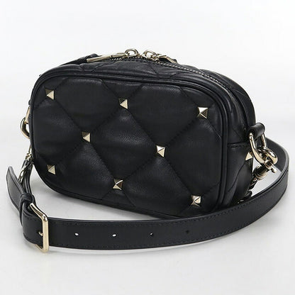 中古 ヴァレンティノ 斜め掛け ショルダーバッグ レディース ブランド VALENTINO ロックスタッズ ブラック バッグ USDVA107372011