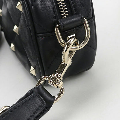 中古 ヴァレンティノ 斜め掛け ショルダーバッグ レディース ブランド VALENTINO ロックスタッズ ブラック バッグ USDVA107372011