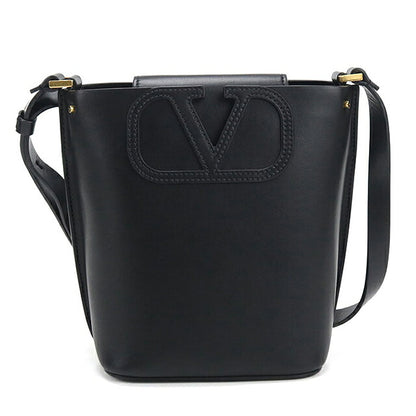 中古 ヴァレンチノ ショルダーバッグ レディース ブランド VALENTINO フィルミー バケットバッグ レザー ブラック USDVA121587011