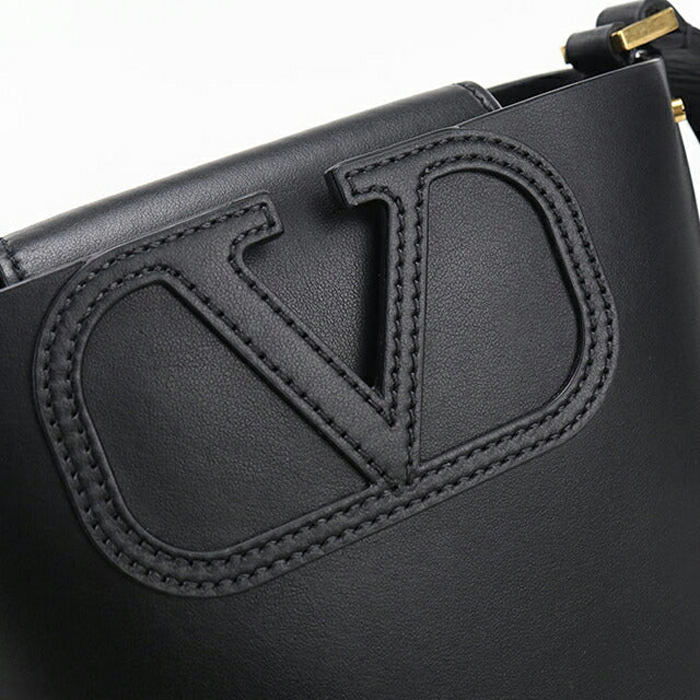 中古 ヴァレンチノ ショルダーバッグ レディース ブランド VALENTINO フィルミー バケットバッグ レザー ブラック USDVA121587011