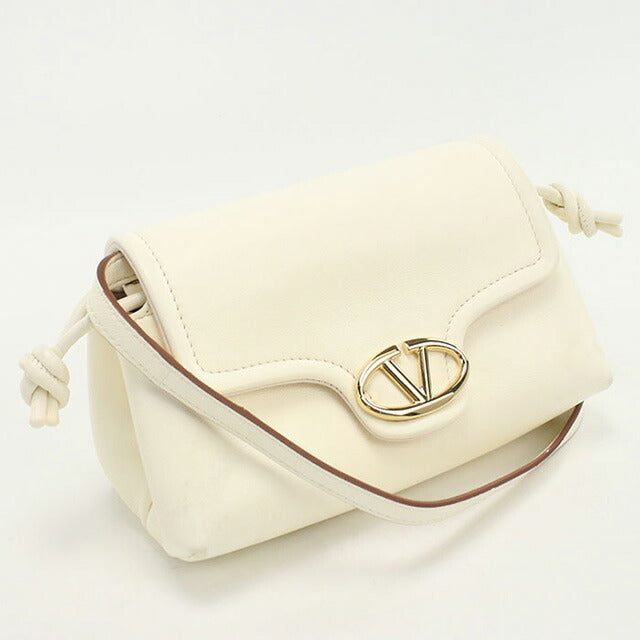 中古 ヴァレンティノ ショルダーバッグ レディース ブランド VALENTINO レザー ホワイト バッグ USDVA95737011