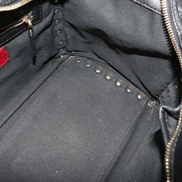 中古 ヴァレンティノ ハンドバッグ レディース ブランド VALENTINO ロックスッタッズ 2WAYハンドバッグ レザー ブラック バッグ USDVA98666011