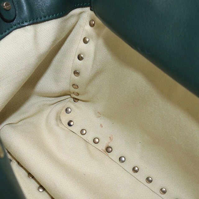 中古 ヴァレンティノ トートバッグ レディース ブランド VALENTINO 2WAY レザー グリーン バッグ USDVA99884011