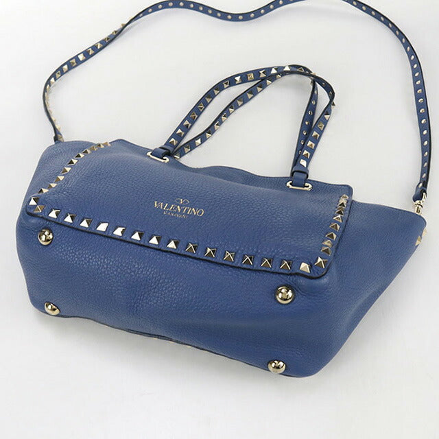ヴァレンチノ　トートバッグ　ネイビー 中古 ヴァレンティノ トートバッグ レディース ブランド VALENTINO