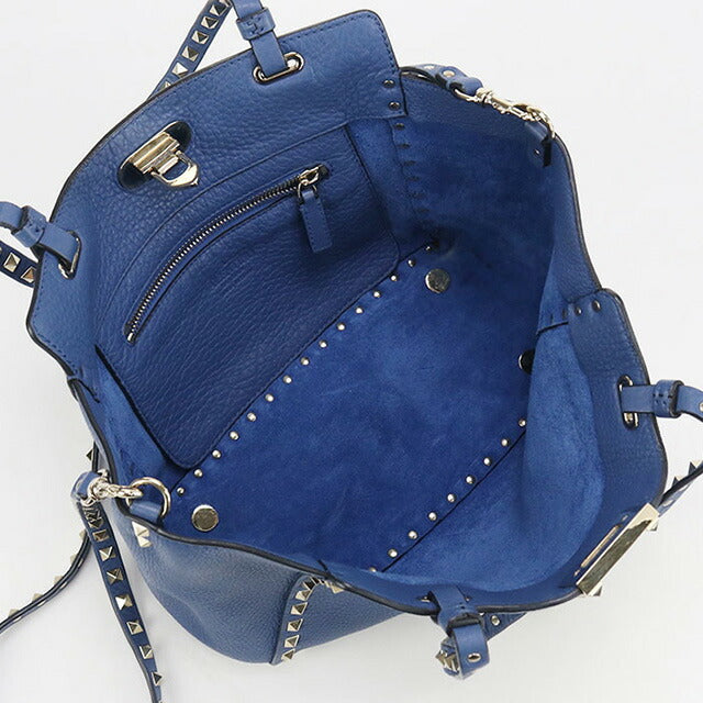 ヴァレンチノ　トートバッグ　ネイビー 中古 ヴァレンティノ トートバッグ レディース ブランド VALENTINO