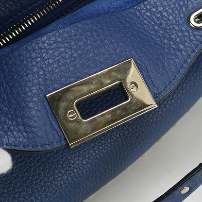 中古 ヴァレンティノ トートバッグ レディース ブランド VALENTINO 2WAY レザー ブルー バッグ USDVA99923011