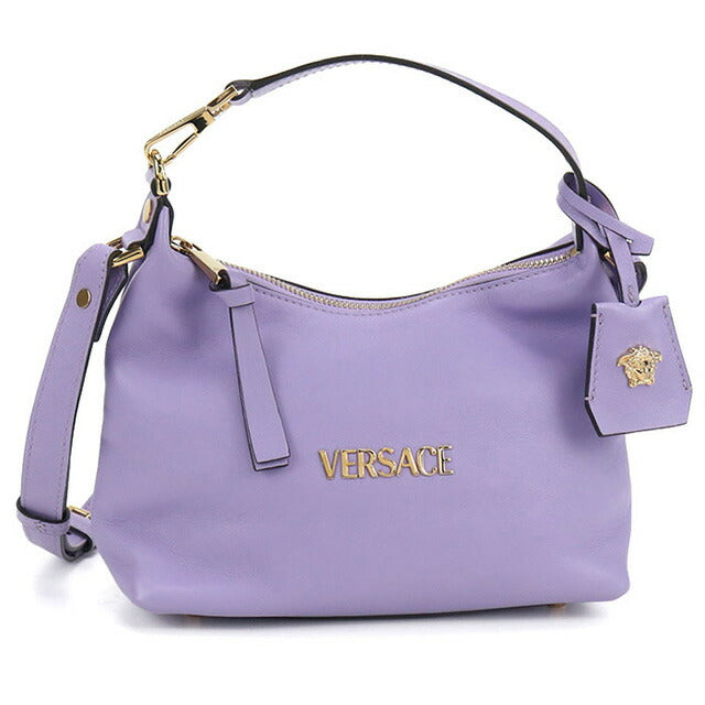 中古 ジャンニ・ヴェルサーチ 斜め掛け ショルダーバッグ レディース ブランド Gianni Versace タグ ナッパ ホーボーバッグ　2WAY USDVE98084011