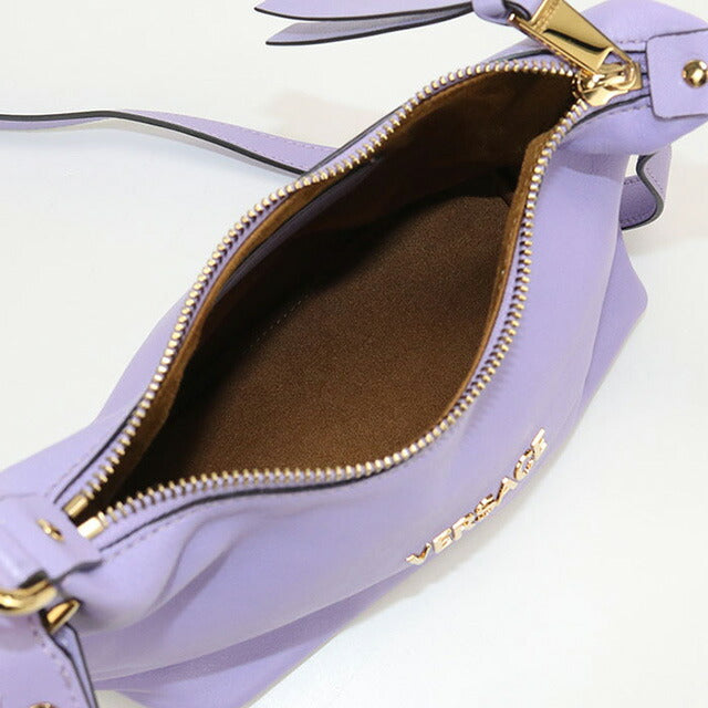 中古 ジャンニ・ヴェルサーチ 斜め掛け ショルダーバッグ レディース ブランド Gianni Versace タグ ナッパ ホーボーバッグ　2WAY USDVE98084011