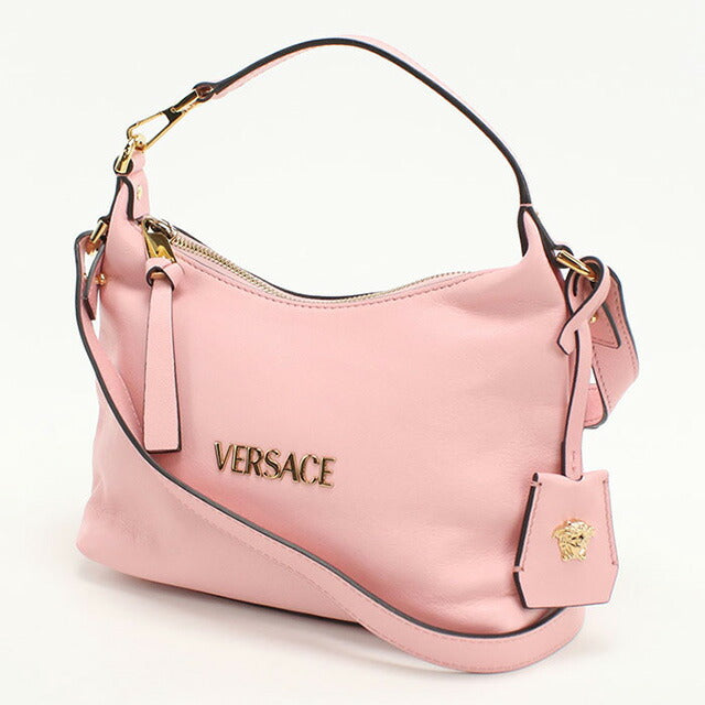 中古 ジャンニ・ヴェルサーチ 斜め掛け ショルダーバッグ レディース ブランド Gianni Versace 2WAY レザー 1018302 ピンク バッグ USDVE98085011