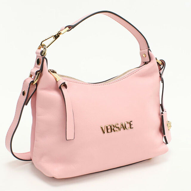 中古 ジャンニ・ヴェルサーチ 斜め掛け ショルダーバッグ レディース ブランド Gianni Versace 2WAY レザー 1018302 ピンク バッグ USDVE98085011