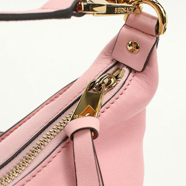 中古 ジャンニ・ヴェルサーチ 斜め掛け ショルダーバッグ レディース ブランド Gianni Versace 2WAY レザー 1018302 ピンク バッグ USDVE98085011