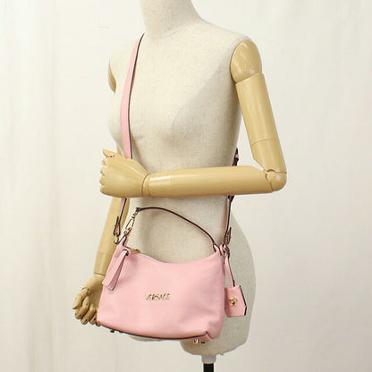 中古 ジャンニ・ヴェルサーチ 斜め掛け ショルダーバッグ レディース ブランド Gianni Versace 2WAY レザー 1018302 ピンク バッグ USDVE98085011