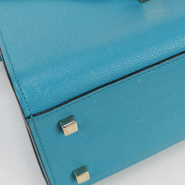 中古 ヴァレクストラ ハンドバッグ レディース ブランド VALEXTRA ミニ イジィデ 2WAY ブルー バッグ USDVX100563011