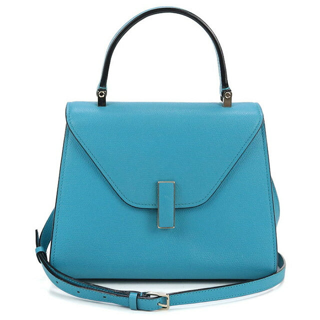 中古 ヴァレクストラ ハンドバッグ レディース ブランド VALEXTRA ミニ イジィデ 2WAY ブルー バッグ USDVX100563011