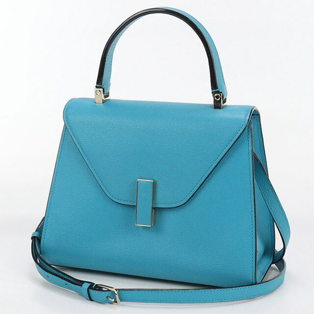 中古 ヴァレクストラ ハンドバッグ レディース ブランド VALEXTRA ミニ イジィデ 2WAY ブルー バッグ USDVX100563011