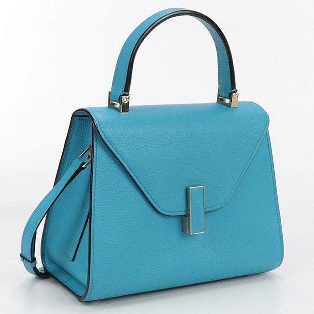 中古 ヴァレクストラ ハンドバッグ レディース ブランド VALEXTRA ミニ イジィデ 2WAY ブルー バッグ USDVX100563011