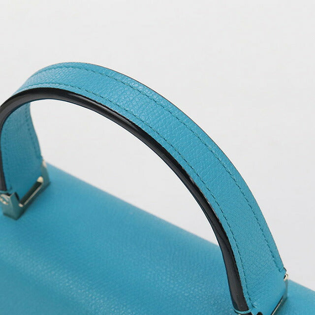 中古 ヴァレクストラ ハンドバッグ レディース ブランド VALEXTRA ミニ イジィデ 2WAY ブルー バッグ USDVX100563011