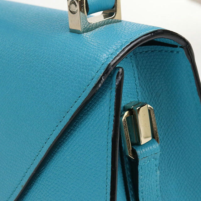 中古 ヴァレクストラ ハンドバッグ レディース ブランド VALEXTRA ミニ イジィデ 2WAY ブルー バッグ USDVX100563011