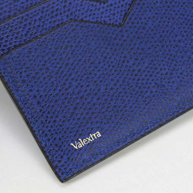 Valextra 二つ折り財布 青 中古 ヴァレクストラ 二つ折り財布 ユニセックス ブランド VALEXTRA 二