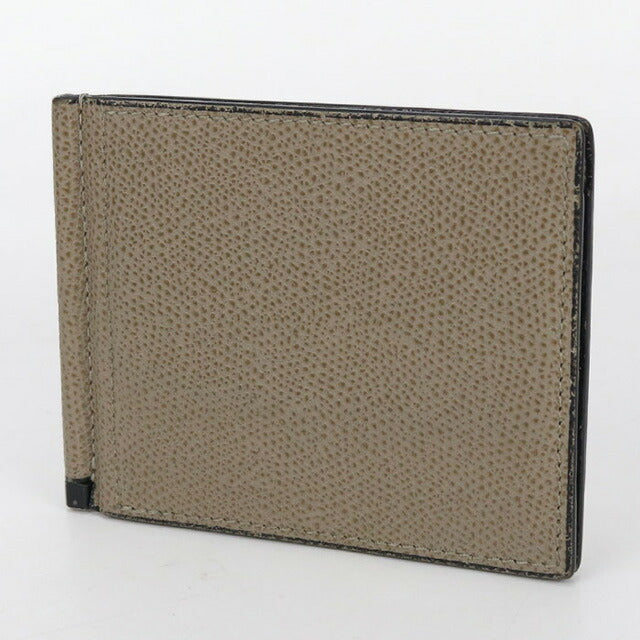 中古 ヴァレクストラ カードケース ユニセックス ブランド VALEXTRA マネークリップ ベージュ 財布 USDVX102834011