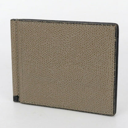 中古 ヴァレクストラ カードケース ユニセックス ブランド VALEXTRA マネークリップ ベージュ 財布 USDVX102834011