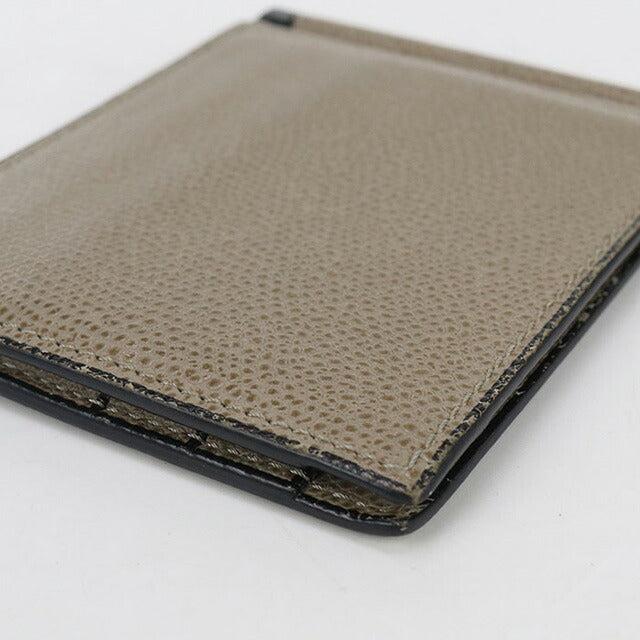 中古 ヴァレクストラ カードケース ユニセックス ブランド VALEXTRA マネークリップ ベージュ 財布 USDVX102834011