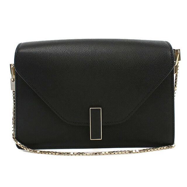 中古 ヴァレクストラ ショルダーバッグ レディース ブランド VALEXTRA イジィデ チェーン レザー ブラック バッグ USDVX92734011