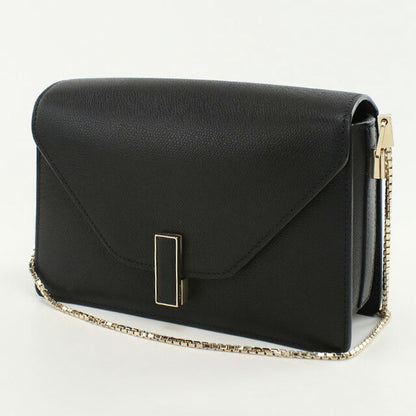 中古 ヴァレクストラ ショルダーバッグ レディース ブランド VALEXTRA イジィデ チェーン レザー ブラック バッグ USDVX92734011