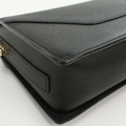 中古 ヴァレクストラ ショルダーバッグ レディース ブランド VALEXTRA イジィデ チェーン レザー ブラック バッグ USDVX92734011