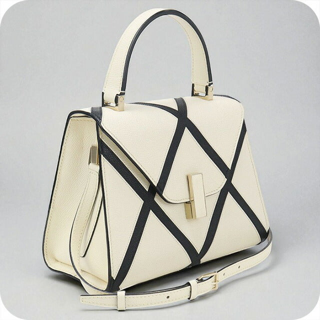 Used Valextra handbag for women brand VALEXTRA mini ijide 2WAY handbag white bag USDVX97251011